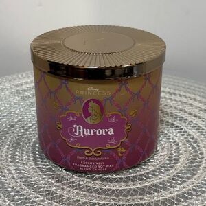 BBW Disney Aurora 3 Wick Scented Candle NWT